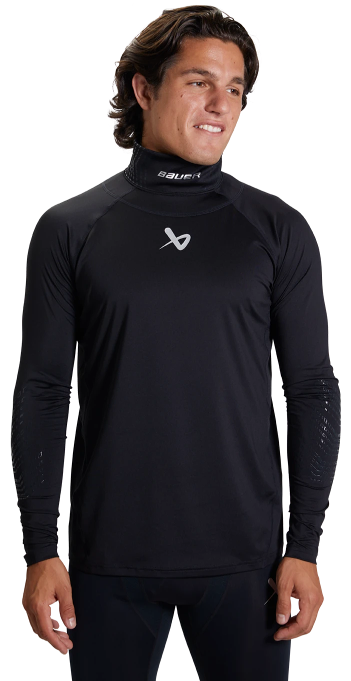 Bauer Neck Protector Long Sleeve Top Senior 1 Bauer Neck Protector Long Sleeve Top Senior