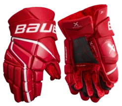 Bauer Vapor 3X Senior Hockey Gloves -Hockey 3X SR FRONT RED2