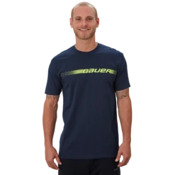 Bauer Graphic Short Sleeve Crew Youth -Hockey 611078 NAV 01 4184a5d5 477c 4568 8df8 e997108800b2